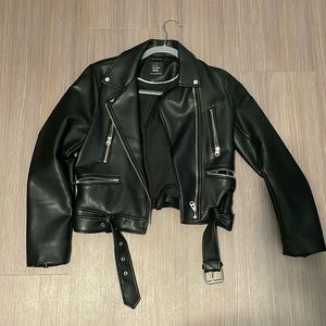 Moto leather jacket